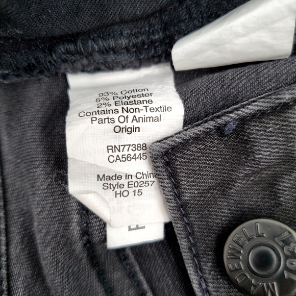 Madewell High Riser Skinny Skinny Jeans in Black Forest Wash - Picture 8 of 9